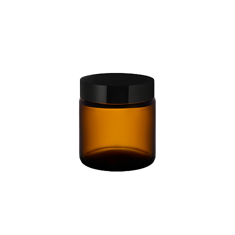 Фото: Банка для свечей стеклянная коричневая 100мл с винтовым горлом 56,0мм