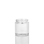 Фото: Банка косметическая прозрачная матовая 100мл с винтовым горлом 56мм