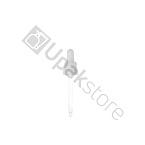 Фото: Пипетка 18/410 для флакона 100мл с КПВ, с белой ребристой пластиковой крышкой и белой грушей BIG