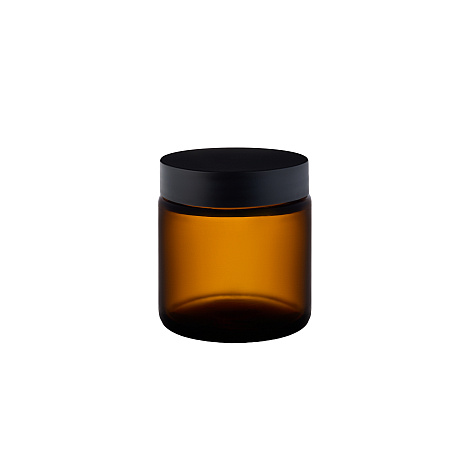 Фото: Банка для свечей стеклянная коричневая 100мл с винтовым горлом 56,0мм