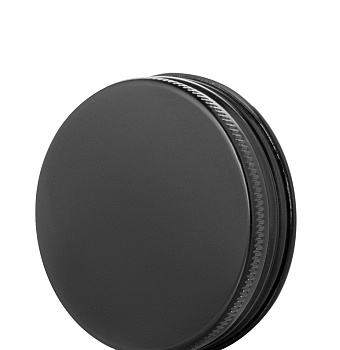 Крышка алюминиевая винтовая 56мм с РЕ прокладкой, черная глянцевая