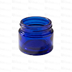 Фото: Банка косметическая синяя 50мл с винтовым горлом 51,5мм