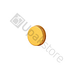 Фото: Крышка алюминиевая винтовая 53мм с РЕ прокладкой, золотая