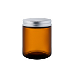 Фото: Банка для свечей стеклянная коричневая 250мл с винтовым горлом 69,0мм