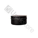 Фото: Банка алюминиевая черная матовая 200мл с винтовым горлом и крышкой