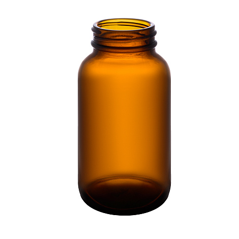 Фото: Банка для БАД коричневая 200мл с винтовым горлом 45мм