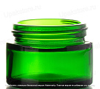 Фото: Банка косметическая зелёная 50мл с винтовым горлом 51,5мм