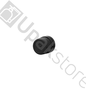 Крышка винтовая HDPE 18мм, с КПВ, черная (РОССИЯ)