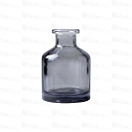 Фото: Флакон для диффузора 50мл, круглый, гладкое горло (внутр.D 14,5мм), серый прозрачный