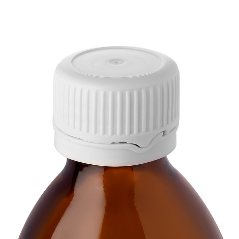 Фото: Крышка винтовая HDPE 28мм с КПВ, с PE прокладкой, белая