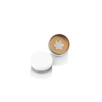 Фото: Колпачок комбинированный 2113 бесцветный, цвет подложки прозрачный, цвет крышки белый (018073)