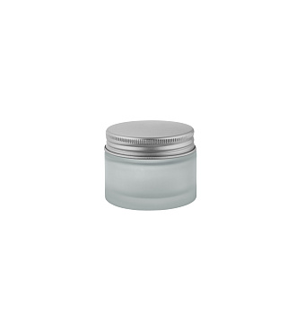 Крышка алюминиевая винтовая 53мм с РЕ прокладкой для банки БАД 500мл, серебряная