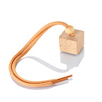 Фото: Крышка деревянная 25х25 из бука, с шариком и шнурком для авто-диффузора