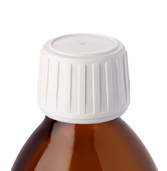 Крышка винтовая HDPE 28мм с КПВ и PE прокадкой, белая (трехсоставная) (РОССИЯ)